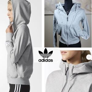 Adidas Reigning Champ Gray Hooded Sweatshirt